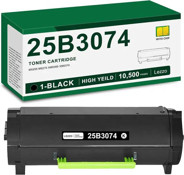 Main image of Ennovor 25B3074 Toner Cartridge 1-Pack High Yeild Remanufactured 25B3074 Black Toner Replacement for Lexmark 25B3074 Toner for M5255 M5270 XM5365 XM5370 Printer (10,500 Pages)
