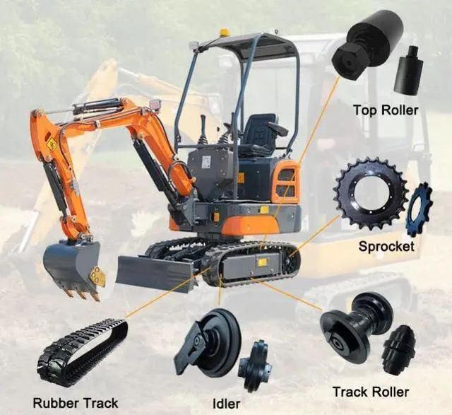 Alt view image 5 of 7 - Ennovor Upgrade RD461-21900 Top Roller - Top Roller Carrier Roller Compatible with Kubota Excavator KX040-4 KX057-4 KX057-5 KX 121-3 KX 161-3 U45S U45ST