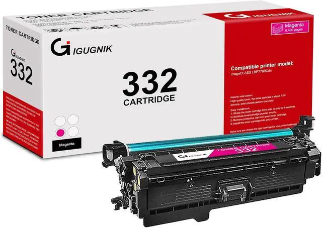 Main image of Ennovor 1 Pack 332 6261B012 Magenta Toner Cartridge Compatible 332 Replacement for Canon 332 for Canon imageCLASS LBP7780Cdn Printer