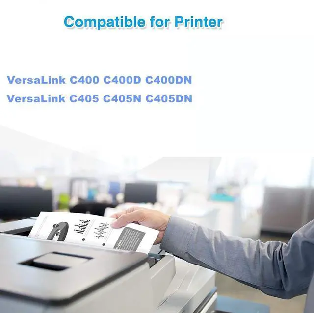 Alt view image 2 of 6 - Ennovor Remanufactured Extra High Capacity VersaLink C400 C405 Toner Cartridge 106R03524, 106R03525, 106R03526, 106R03527 for Xerox VersaLink C400 C400D C400DN C405 C405N C405DN Printer (KYMC 4 Pack)
