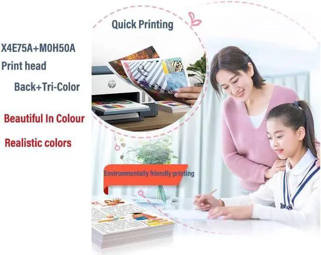 Alt view image 4 of 4 - Ennovor X4E75A M0H50A Print Head Ink Cartridge for HP Smart Tank 500 508 510 511 515 519 530 531 610 615 618 Tank Plus 550 570 650 Inkjet Printer