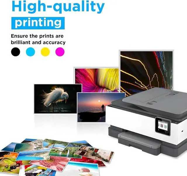 Alt view image 4 of 7 - Ennovor Compatible 910XXL 910 XL Ink Cartridges Replacement for HP 910xl Ink Cartridges Combo Pack Work for HP OfficeJet 8010 8015 8022 Pro 8025e 8020 8025 8028 8030 8035 Printer 4-Pack