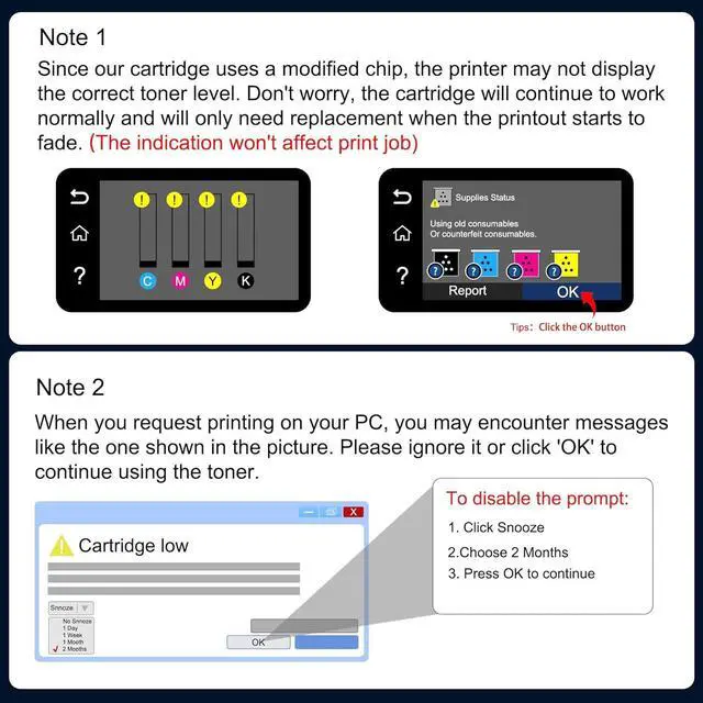 Alt view image 5 of 7 - Ennovor 202A Toner Cartridges 4-Pack (C/M/Y/K) with Chip - Compatible 202A 202X Toner Cartridges Replacement for HP Color Laser Pro MFP M281fdw M281cdw M281fdn M254dw M254dn Printer