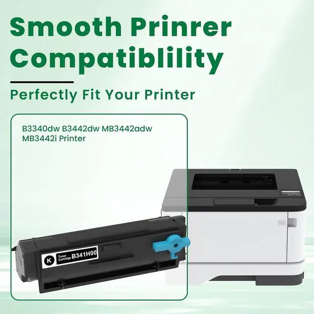 Alt view image 2 of 7 - Ennovor B341H00 High Yield Toner Cartridge (with chip) Replacement for Lexmark B341H00 Black Toner Cartridge for Lexmark B3340dw B3442dw MB3442adw MB3442i Printer Ink 1-Pack