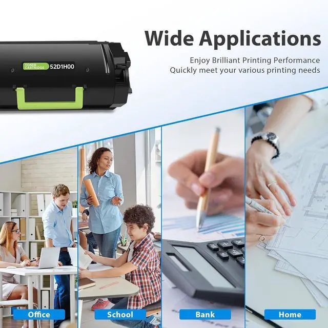 Alt view image 6 of 6 - Ennovor 521H 52D1H00 Remanufactured Toner Cartridge 25,000 Pages Compatible for MS710, MS711, MS810, MS811, MS812 Laser Printer, 1 Pack for 521H 52D1H00 Black Toner, High Capacity