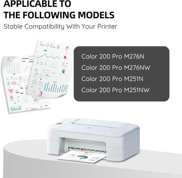 Alt view image 2 of 7 - Ennovor 131A Toner Replacement for HP 131A Toner Cartridge 4 Pack for HP Laserjet Pro 200 Color MFP M276nw M251nw Toner (Black, Cyan, Magenta, Yellow)