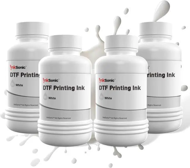 Main image of Ennovor InkSonic DTF Ink White 1000ML, Premium DTF Transfer Ink for PET Film, Refill Ink Compatible for All DTF Printer (White, 4 * 250ml)