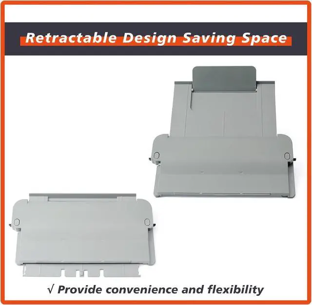 Alt view image 5 of 7 - Ennovor Paper Output Tray Replacement for HP for OfficeJet Pro 9010 9012 9015 9016 9018 9019 9010E 9013E 9015E 9016E 9018E 9125E 9110B 9130B Printers Parts