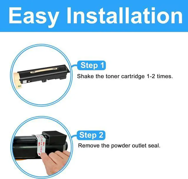Alt view image 2 of 6 - Ennovor LCL Compatible Toner Cartridge Replacement for Xerox for WorkCentre 5325 5330 5335 006R01158 006R01159 High Capacity (1-Pack Black)