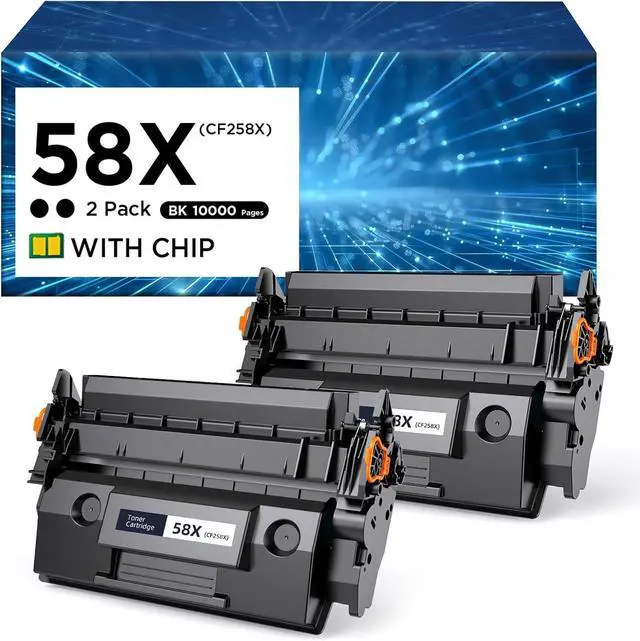 Main image of Ennovor 58X High Yield Toner Cartridge (with Chip) Replacement for HP 58X CF258X 58A CF258A Works with HP M404n M404dn M404dw MFP M428fdw M428fdn M428dw M406dn M430f Printer (2 Pack)