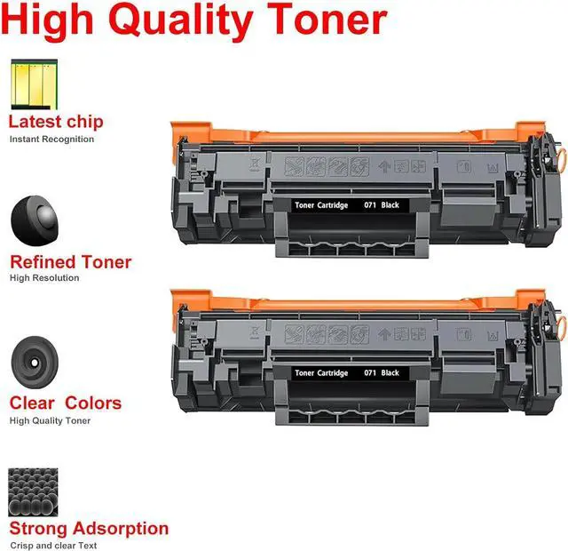 Alt view image 4 of 7 - Ennovor 2PACK 071 Black Toner Cartridge Replacement for Canon 071 Toner Cartridge for ImageCLASS LBP122dw LBP122 LBP120 MF270 MF273dw MF275dw Printer(2 Black