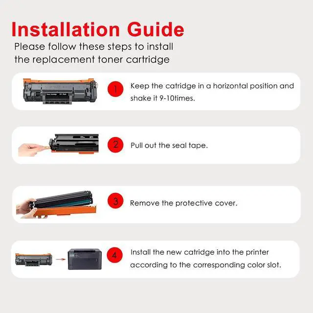 Alt view image 6 of 7 - Ennovor 2PACK 071 Black Toner Cartridge Replacement for Canon 071 Toner Cartridge for ImageCLASS LBP122dw LBP122 LBP120 MF270 MF273dw MF275dw Printer(2 Black