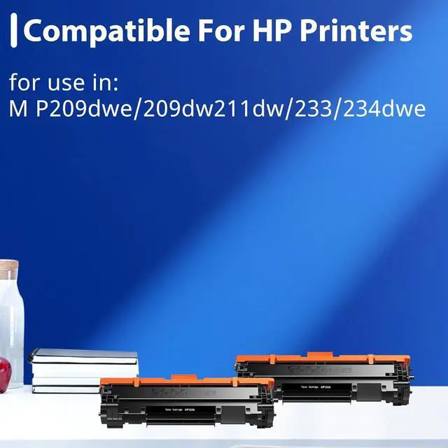 Alt view image 2 of 6 - Ennovor Compatible Toner Cartridge (with Chip) Replacement for H134A-2B W1340A 134X W1340X Black Toner for M P209dwe/209dw/211dw/233/234dwe Printer Ink (2-Pack)