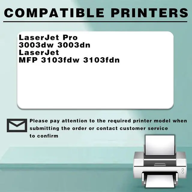Alt view image 2 of 7 - Ennovor Compatible for HP 145A W1450A High Yield Toner Cartridge Replacement with Chip for HP Laserjet Pro 3003dw 3003dn Printer Ink Clear Printing