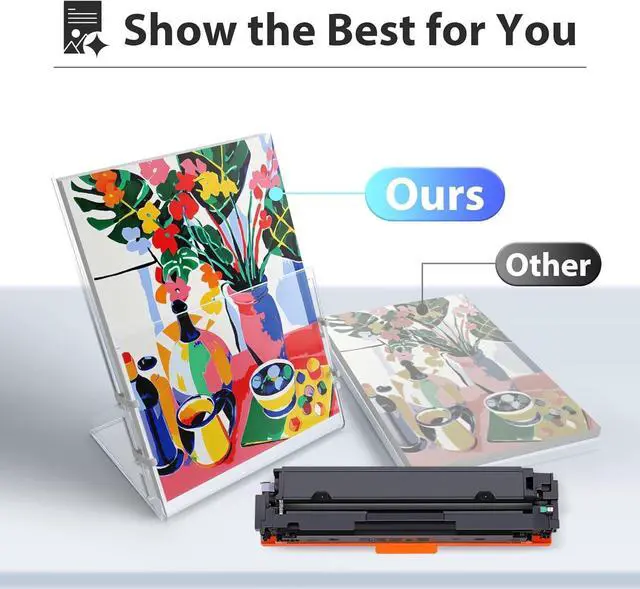 Alt view image 4 of 7 - Ennovor 201A Toner Cartridge Compatible for HP 201A 4 Pack CF400A CF401A CF402A CF403A Color Laserjet Pro MFP M277dw M252dw M277n M277c6 (Black, Cyan, Magenta, Yellow)
