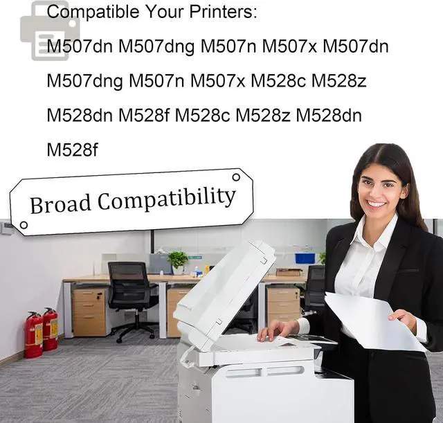 Alt view image 2 of 7 - Ennovor Compatible for HP 89A Toner Cartridge Replacement for CF289A Cartridge Fit for HP Laserjet Enterprise M528c M528z M507dn M507dng M507n M507x M528dn M528f Printers