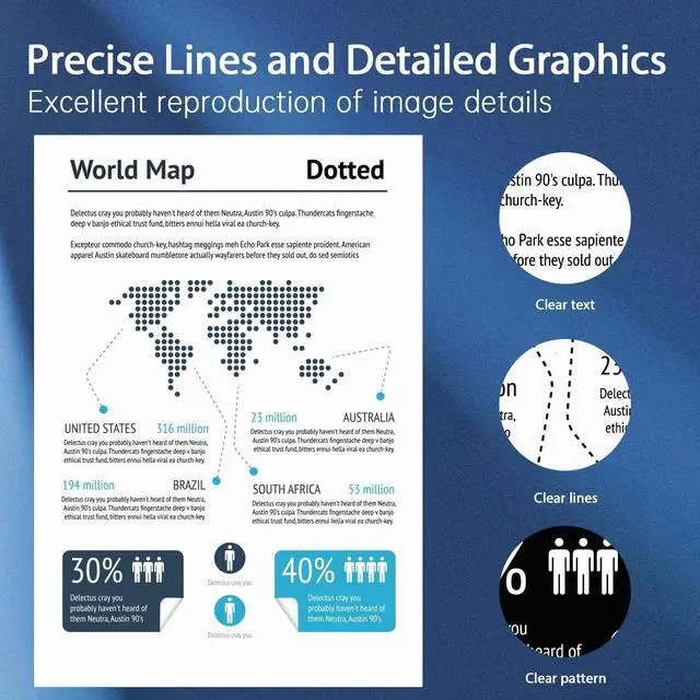 Alt view image 5 of 6 - Ennovor 70 Matte Black Ink Cartridges 130-ml with Chip Replacement for HP 70 Ink Cartridges C9448A for DesignJet Z5400 Z5200 Z3200 Z3100 Z2100 Large Format Printers, 2 Pack 70MB Ink Kit