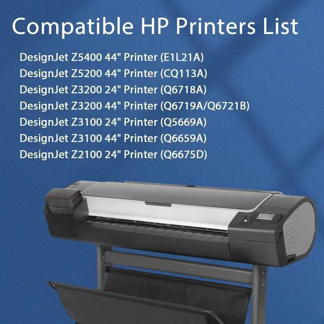 Alt view image 2 of 6 - Ennovor 70 Matte Black Ink Cartridges 130-ml with Chip Replacement for HP 70 Ink Cartridges C9448A for DesignJet Z5400 Z5200 Z3200 Z3100 Z2100 Large Format Printers, 2 Pack 70MB Ink Kit