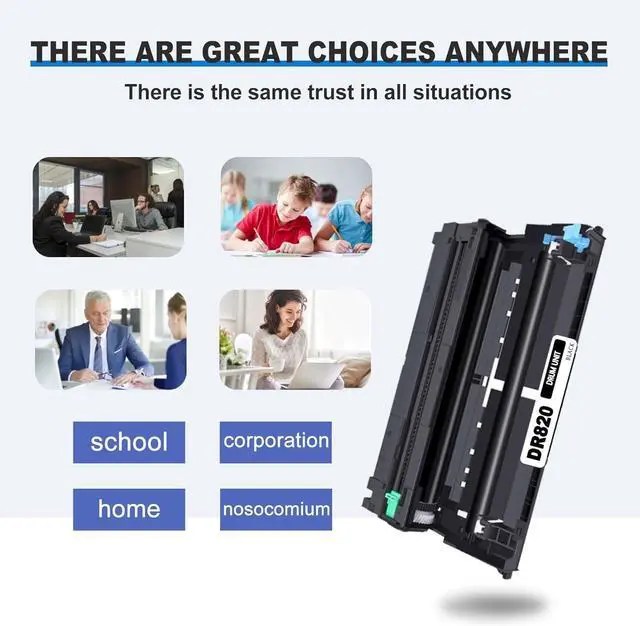 Alt view image 6 of 6 - Ennovor Compatible Drum Unit Replacement for Brother DR820 Black to use with DCP-L5500DN L5600DN L5650DN MFC-L6700DW L6750DW L5700DW L5800DW L5900DW L6800DW L6900DW HL-L6200DW/DWT L6250DW L6300DW1PK