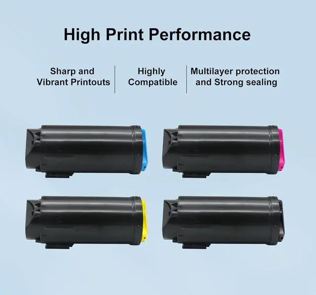 Alt view image 5 of 7 - Ennovor C600/C605 Toner Cartridge (4-Pack) Replacement for 106R03899 106R03896 106R03897 106R03898 for Xerox Versalink C600 C600DN C600DT C600DX C600DXF C600DXP C605 C605X C605XLM Printer