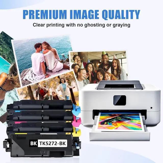 Alt view image 4 of 5 - Ennovor TK-5272 TK5272 Toner Cartridge Compatible for Kyocera TK-5272K TK-5272C TK-5272M TK-5272Y for Kyocera Ecosys M6235cidn M6630cidn M6635cidn P6230cdn Printers BKCMY 4 Pack