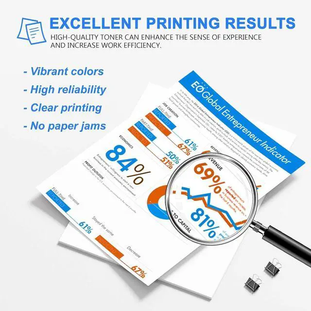 Alt view image 5 of 7 - Ennovor 204A Toner Cartridges Replacement for HP 204A for Color Pro MFP M181fw M180nw M181fd M180n Color Pro M154nw M154a Printer (Black Cyan Magenta Yellow, 4 Pack )