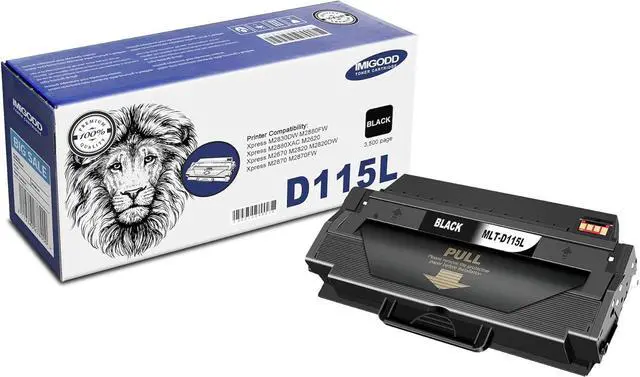 Main image of Ennovor MLT-D115L Black Toner Cartridge (with Chip) Replacement Compatible for Samsung Xpress M2830DW M2880FW M2880XAC M2620 M2670 M2820 M2820DW M2870 M2870FW (1 Pack)