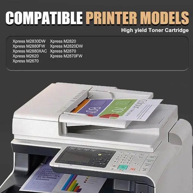 Alt view image 2 of 6 - Ennovor MLT-D115L Black Toner Cartridge (with Chip) Replacement Compatible for Samsung Xpress M2830DW M2880FW M2880XAC M2620 M2670 M2820 M2820DW M2870 M2870FW (1 Pack)