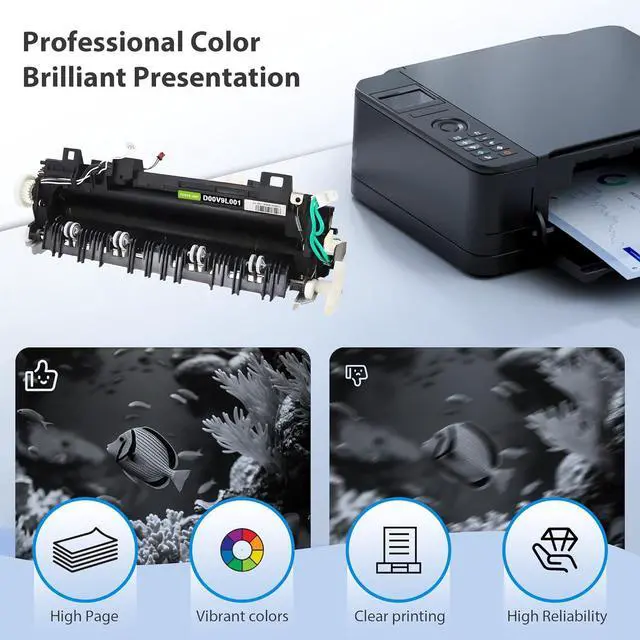 Alt view image 4 of 7 - D00V9L001 Fuser Replacement for D00V9L001 D008AK001 D01SE6001 Fuser Unit Compatible for Brother HL-L6200 HL-L6250 HL-L6300 HL-L6400 MFC-L6700 MFC-L6750 Printers,1 Pack D00V9L001 Fuser Unit (110V/120V)