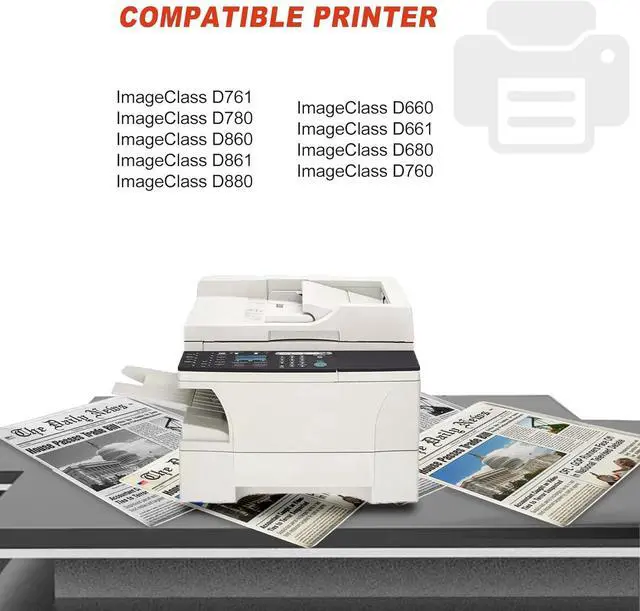 Alt view image 2 of 6 - Ennovor 1-Pack Black L50 6812A001 High Yield Toner Cartridge Compatible for Canon L50 6812A001 ImageClass D660 D661 D680 D760 D761 D780 D860 D861 D880 Printer (Pages up to 6,000 Page )