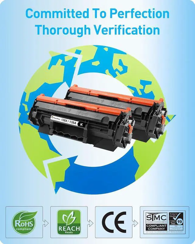 Alt view image 5 of 7 - Ennovor MasaiMara 138X W1380X 138A W1380A 4,000 Pages High Capacity Compatible Toner Cartridges Replacement for HP Laserjet Pro 3001dw 3001dn 3001fdw MFP 3101fdw MFP 3101fdn Printer (Black, 2-Pack)