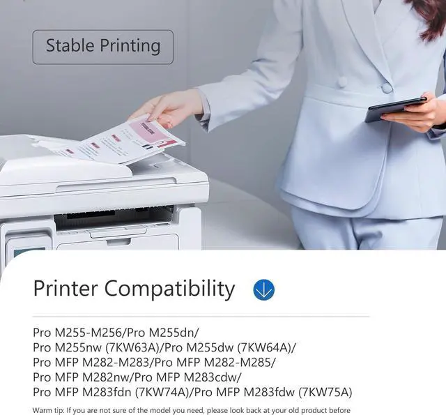 Alt view image 2 of 7 - Ennovor 206A Cyan Toner Cartridge W2111A Replacement for HP 206A Color Laserjet Pro MFP M283fdw M283cdw M283 M283fdn M282nw Pro M255 M255nw M255dw M255dn M256 Printer Ink 1-Pack