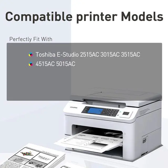 Alt view image 2 of 5 - Ennovor Compatible Toner Cartridge Replacement for Toshiba T-FC415U Black Toner Cartridge T-FC415U-K for e-Studio 2515AC 3015AC 3515AC 4515AC 5015AC Printers 1 Black