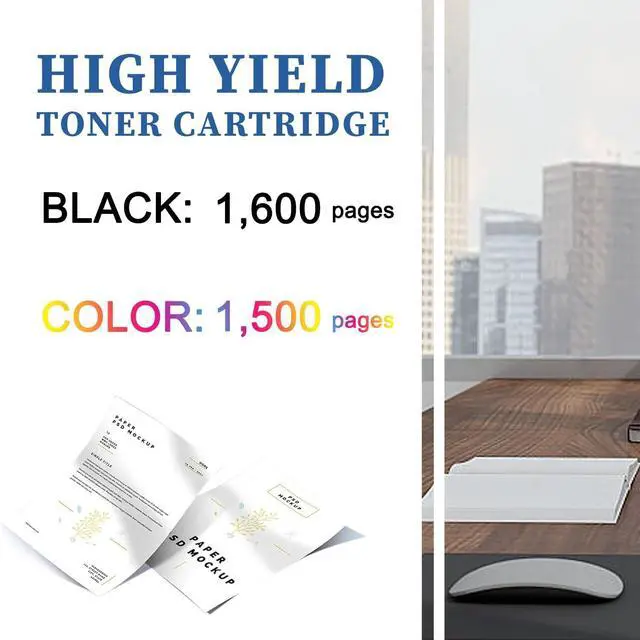 Alt view image 3 of 7 - Ennovor TN223 TN223BK/C/M/Y Toner (4-Pack) - TN223 Toner Cartridge High Yield Replacement for Brother HL-L3270CDW HL-L3230CDW HL-L3210CW HL-L3290CDW Printer