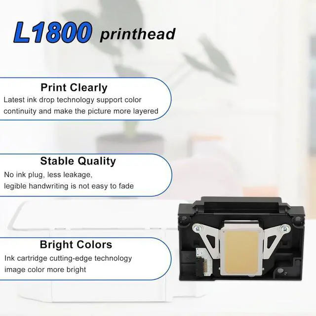 Alt view image 3 of 6 - Ennovor Ademon Upgrade L1800 DTF Printhead Replacement for L1800 L1800D R1390 R1400 R1430 R1500W R260 R270 R330 DTF Printer Accessories, Easy Installation