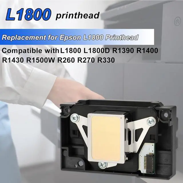 Alt view image 2 of 6 - Ennovor Ademon Upgrade L1800 DTF Printhead Replacement for L1800 L1800D R1390 R1400 R1430 R1500W R260 R270 R330 DTF Printer Accessories, Easy Installation