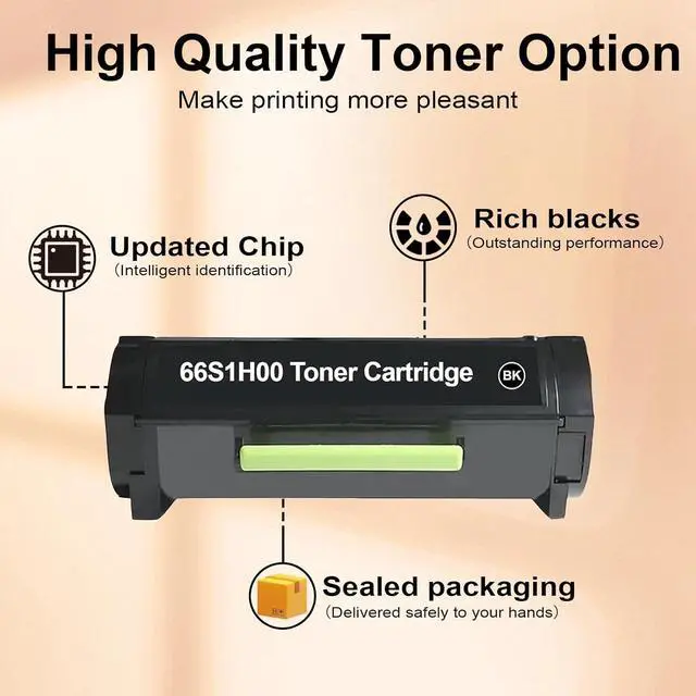 Alt view image 2 of 7 - Ennovor 66S1H00 High Yield Toner Cartridge for MS531 MX532 MS531dw MX532adwe Printers (1 Black)