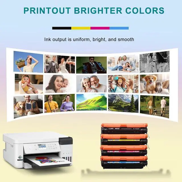 Alt view image 6 of 7 - Ennovor 307A High Yield Toner Cartridges Replace for HP CE740A CE741A CE742A CE743A Toner Compatible for HP Color Laserjet CP5225 CP5225N CP5225DN Printer,Combination Package ×4