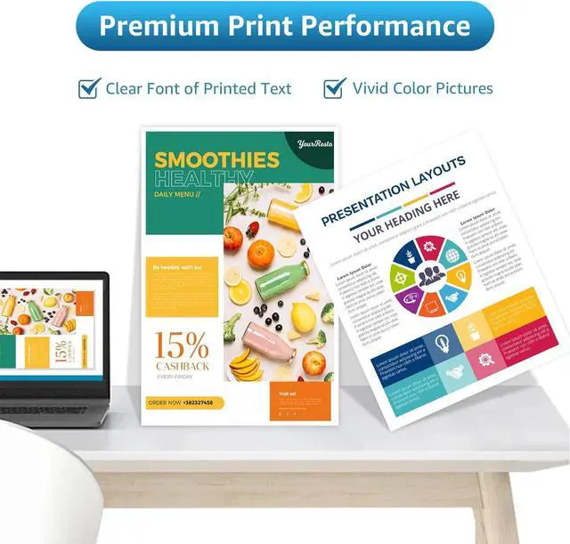 Alt view image 5 of 7 - Ennovor 53606 Ink Cartridge Replacement for Primera 53601 53602 53603 53604 Black and Color Ink with Primera Bravo 4100 Series Printers (4 Pack, 1Black,1Cyan,1Magenta,1Yellow)