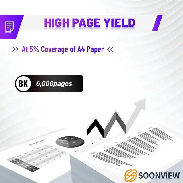 Alt view image 2 of 7 - Ennovor 56F1000 Black Toner Cartridge Compatible for Lexmark MS321MS421MS521MS621MS622MX321MX421MX521MX622MX522 Printers6,000 Pages 1-Pack