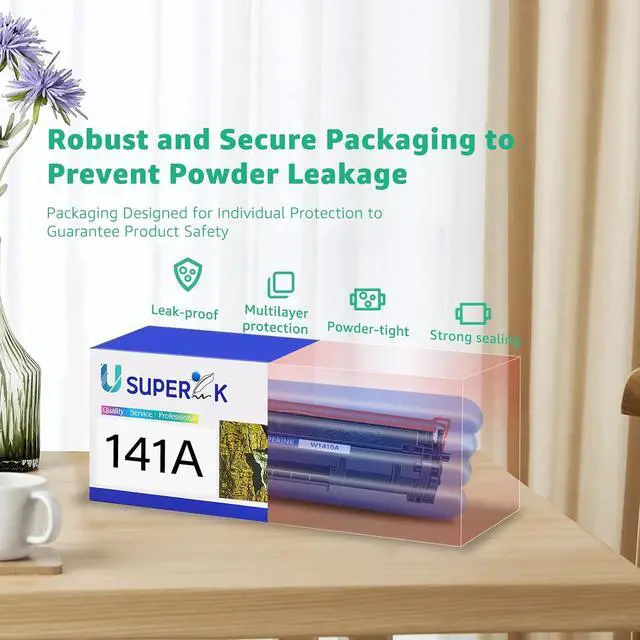 Alt view image 5 of 7 - Ennovor W1410A Compatible Replacement for HP 141A Black Toner Cartridge use for Laser Jet Pro M110w MFP M140w M139w(not use for M139we, M140we, M110we,2 Pack)