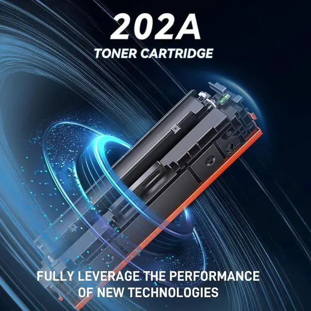 Alt view image 2 of 7 - Ennovor 202A Toner Cartridges 4-Pack (C/M/Y/K) with Chip - Compatible 202A 202X Toner Cartridges Replacement for HP Color Laser Pro MFP M281fdw M281cdw M281fdn M254dw M254dn Printer
