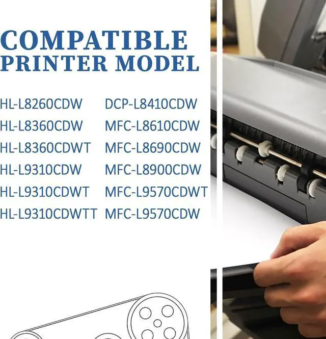 Alt view image 2 of 7 - Ennovor TN433 TN-433 Toner Cartridges 4 Pack High Yield (Black/Cyan/Magenta/Yellow) - Replacement for Brother HL-L8260CDW HL-L8360CDWT MFC-L8610CDW MFC-L8900CDW Printer