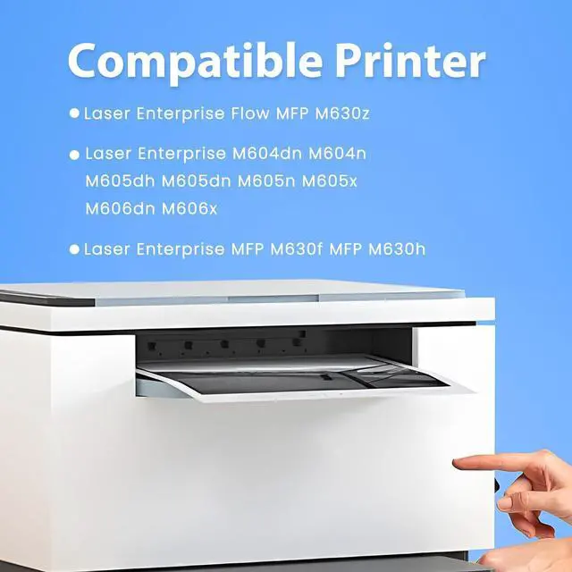 Alt view image 2 of 7 - Ennovor 81A CF281A Toner Cartridge Compatible for HP 81A CF281A Black Toner Cartridge Replacement for Laserjet Enterprise M604, M605, M606 MFP M630 Series Printer (Black, 2-Pack)