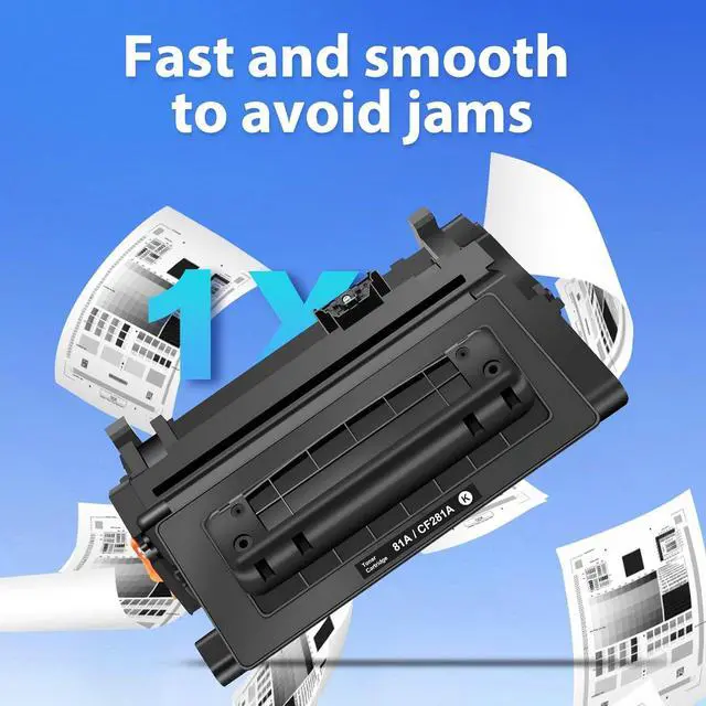 Alt view image 4 of 7 - Ennovor 81A CF281A Toner Cartridge Compatible for HP 81A CF281A Black Toner Cartridge Replacement for Laserjet Enterprise M604, M605, M606 MFP M630 Series Printer (Black, 2-Pack)