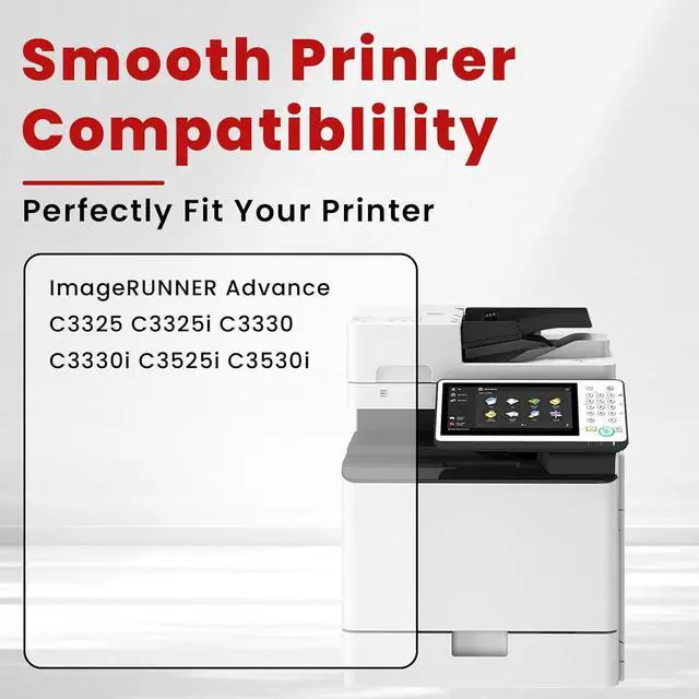 Alt view image 2 of 7 - Ennovor GPR-53 Toner Cartridge  Black Cyan Magenta Yellow 4-Pack GPR53 Toner Replacement for Canon GPR-53 Toner Cartridges for ImageRunner Advance C3325i C3330i C3520i C3525i Printer Ink