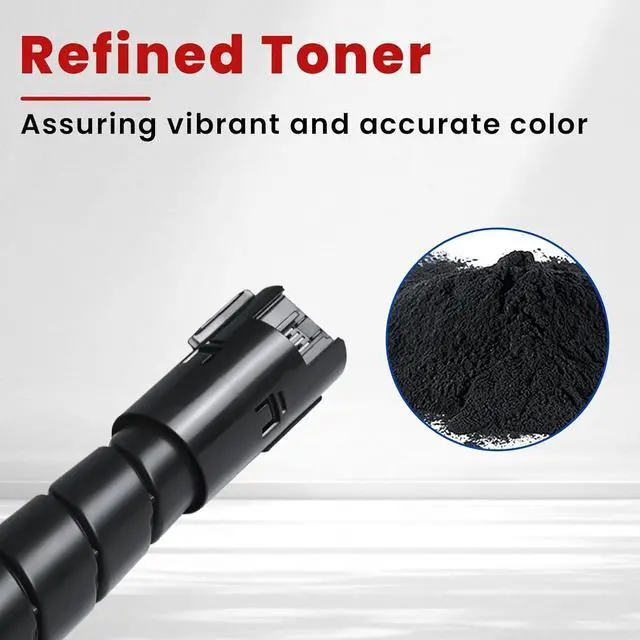 Alt view image 4 of 7 - Ennovor GPR-53 Toner Cartridge  Black Cyan Magenta Yellow 4-Pack GPR53 Toner Replacement for Canon GPR-53 Toner Cartridges for ImageRunner Advance C3325i C3330i C3520i C3525i Printer Ink