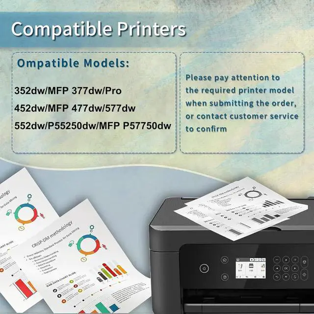 Alt view image 2 of 7 - 974A High Yield Ink Cartridges (4-Pack, Black/Cyan/Magenta/Yellow) Compatible Ink Cartridge Replacement for HP Pagewide Pro 352dw MFP 377dw Pro 452dw Printer