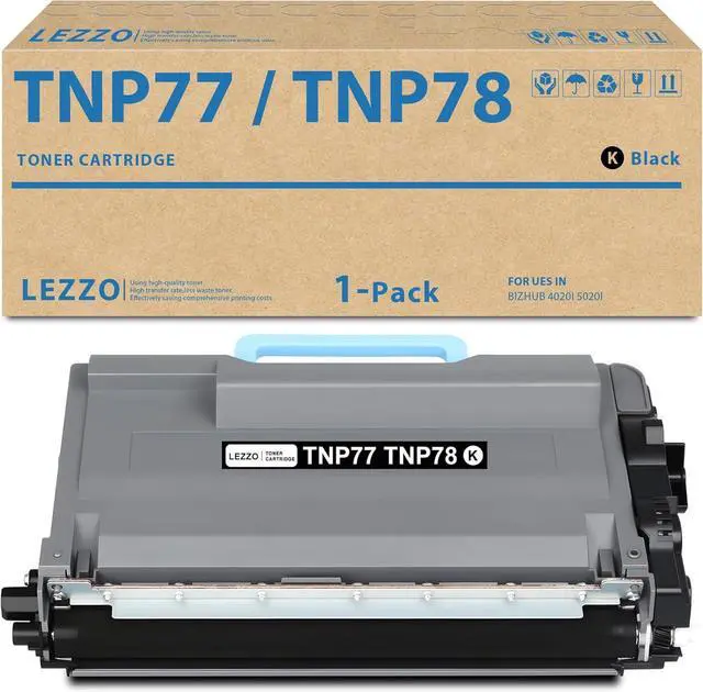 Main image of Ennovor TNP77 TNP78 Toner Cartridge 1-Pack TNP-78 TNP-77 Black Toner Cartridge Replacement for Konica Minolta ACF0030 ACF0031 for Bizhub 4020i 5020i Printer
