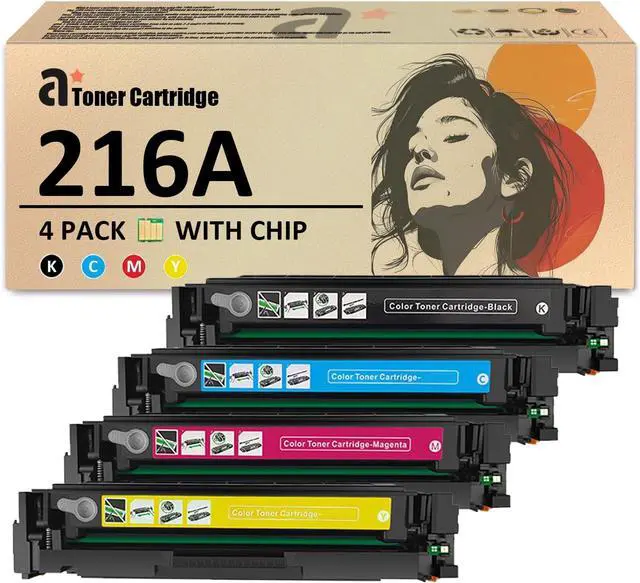 Main image of Ennovor 216A Toner Cartridges Replacement for HP 216A W2410A W2411A W2413A W2412A Toner Cartridge Compatible for HP Laserjet Pro M155a M155nw M155dw M182nw M182n Printers, 4 Pack(KCMY)